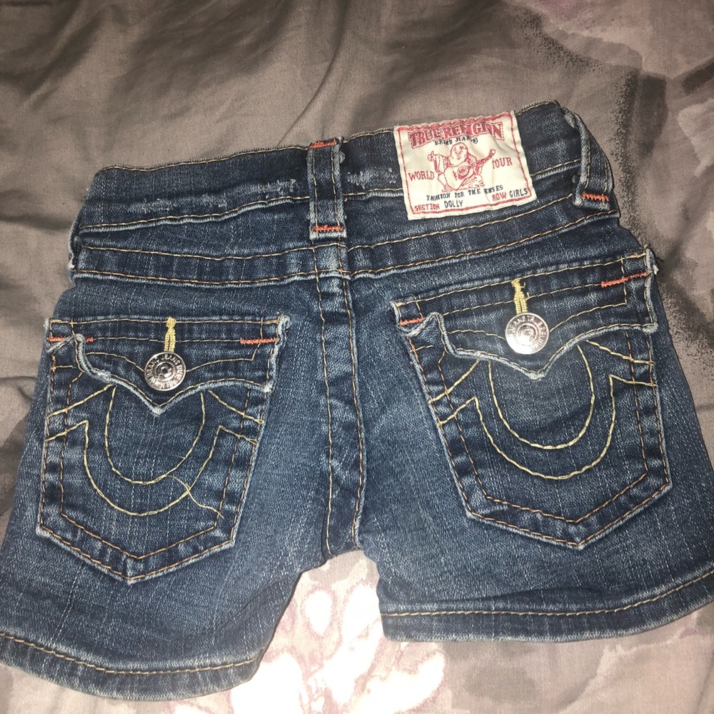Girls True Religion denim shorts 5